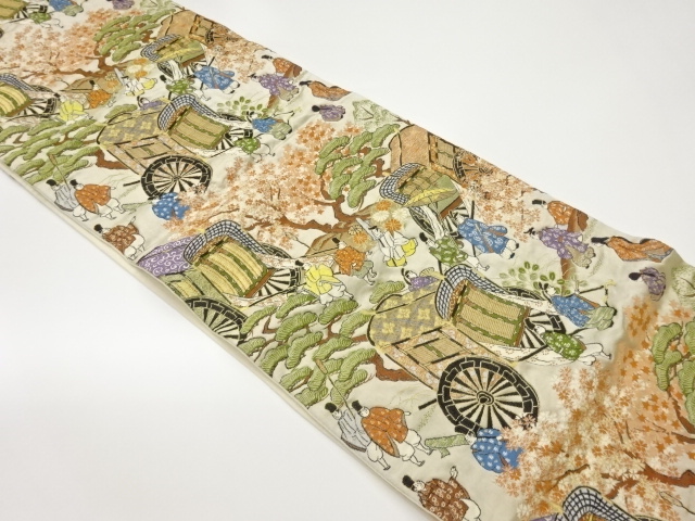 JAPANESE FUKURO OBI / KIN-TOSHI / WOVEN PINE